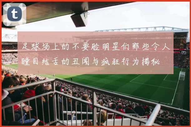 足球场上的不要脸明星们那些令人瞠目结舌的丑闻与疯狂行为揭秘
