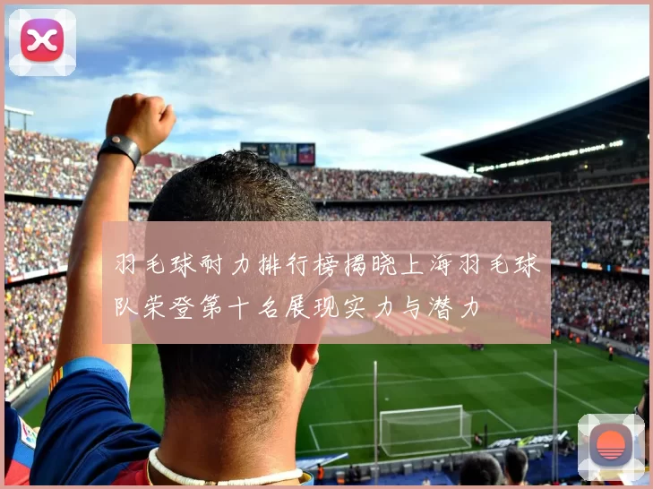 羽毛球耐力排行榜揭晓上海羽毛球队荣登第十名展现实力与潜力